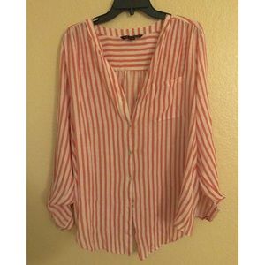 Striped button up